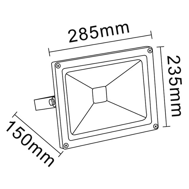 Projecteur ALU LED 220V 50W 3600 Lumens Gris référence fournisseur 2151385